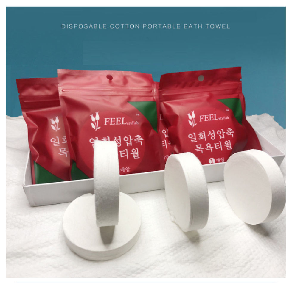 Thumbnail: 一次性壓縮浴巾 大尺寸(70 x 140cm), 旅行裝加厚浴巾, 適合旅行, 酒店使用～TLTOWEL002_A