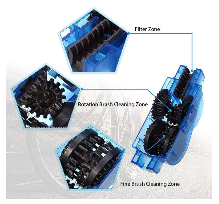 Thumbnail: Bike Chain Washer, Cleaning Tools 4-Piece Set, Bike Parts Repair Cleaning Tools