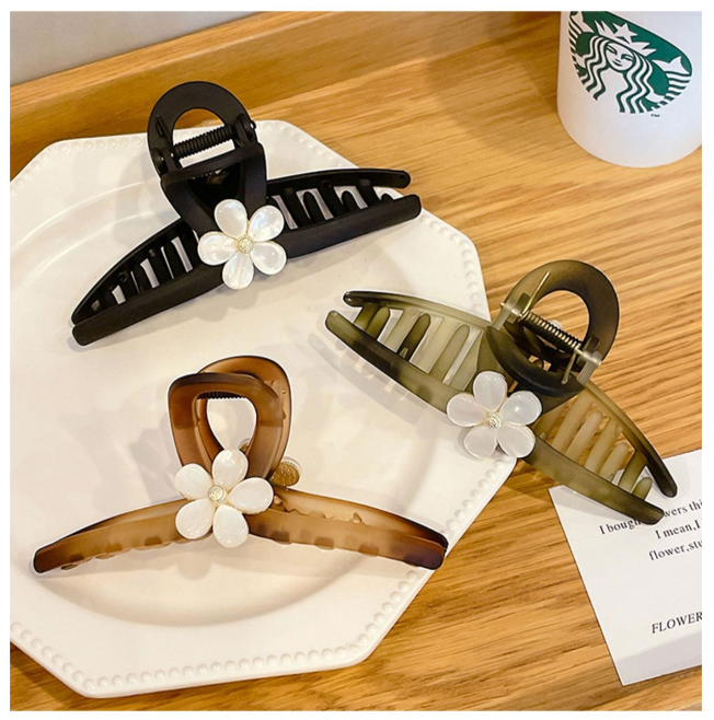 Thumbnail: Korean style new plush hair clip, strong fixed hair clip, anti-slip claw clip