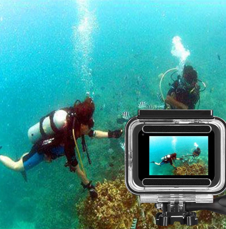 Thumbnail: Waterproof Case for GoPro Hero 8 Black, Underwater Protective Housing Case