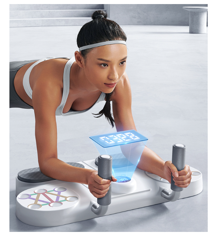 Multifunctional three-in-one training board, plank/press push-up/tension rope