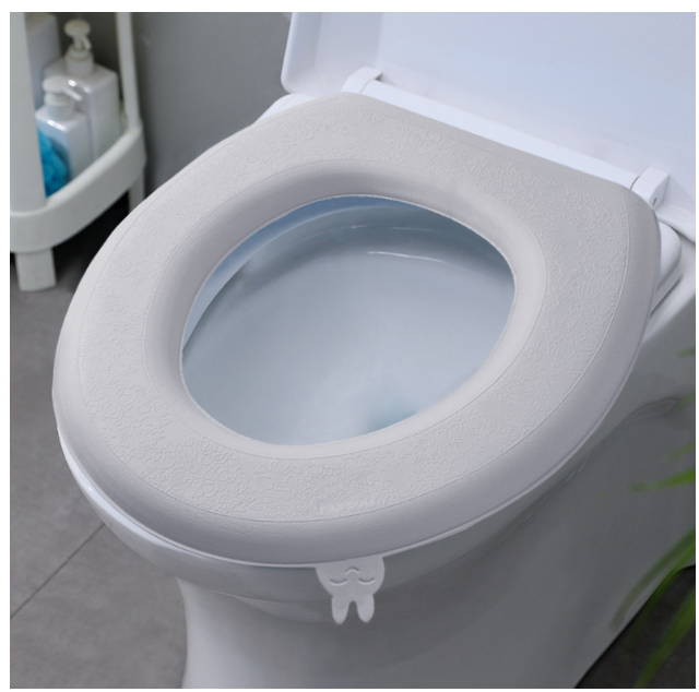 Thumbnail: Soft toilet seat, soft seat, with self-adhesive design, portable design, clean a