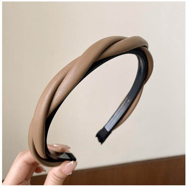 Thumbnail: Korean new style headband, elegant cross twist hairband, toothed anti-slip headb
