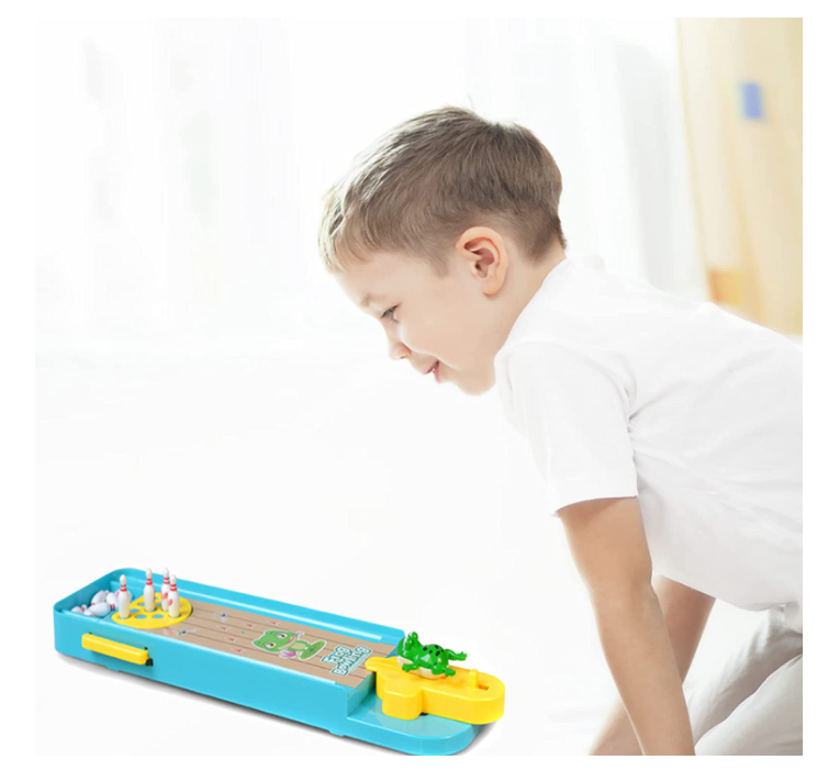 Thumbnail: Frog Bowling Tabletop Mini Bowling Game For Kids 3+
