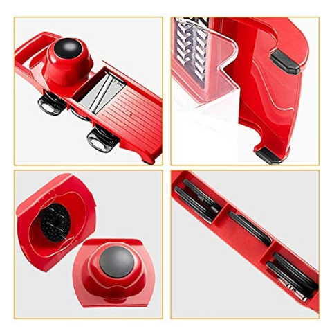 Thumbnail: Kitchen Tools Multi-Function Vegetable Slicer Cutter, 6 Interchangeable Blades