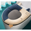 Thumbnail: Thickened zipper toilet seat cushion with handle washable