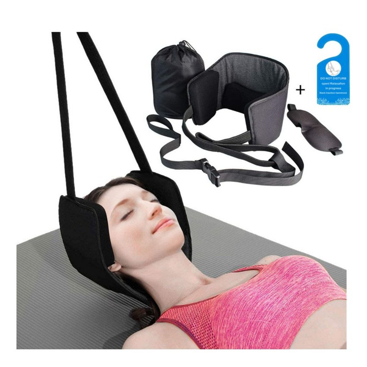 Neck Hammock, Head Hammock Neck Stretcher Equipped Portable Cervical Traction De