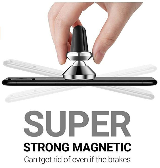 Thumbnail: Car mobile phone holder, 360 degree rotating universal air outlet mobile phone