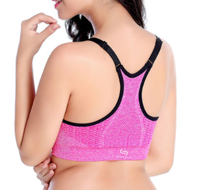 Thumbnail: Fitness Yoga Sports Bra Seamless Racerback Tank Top KZ109