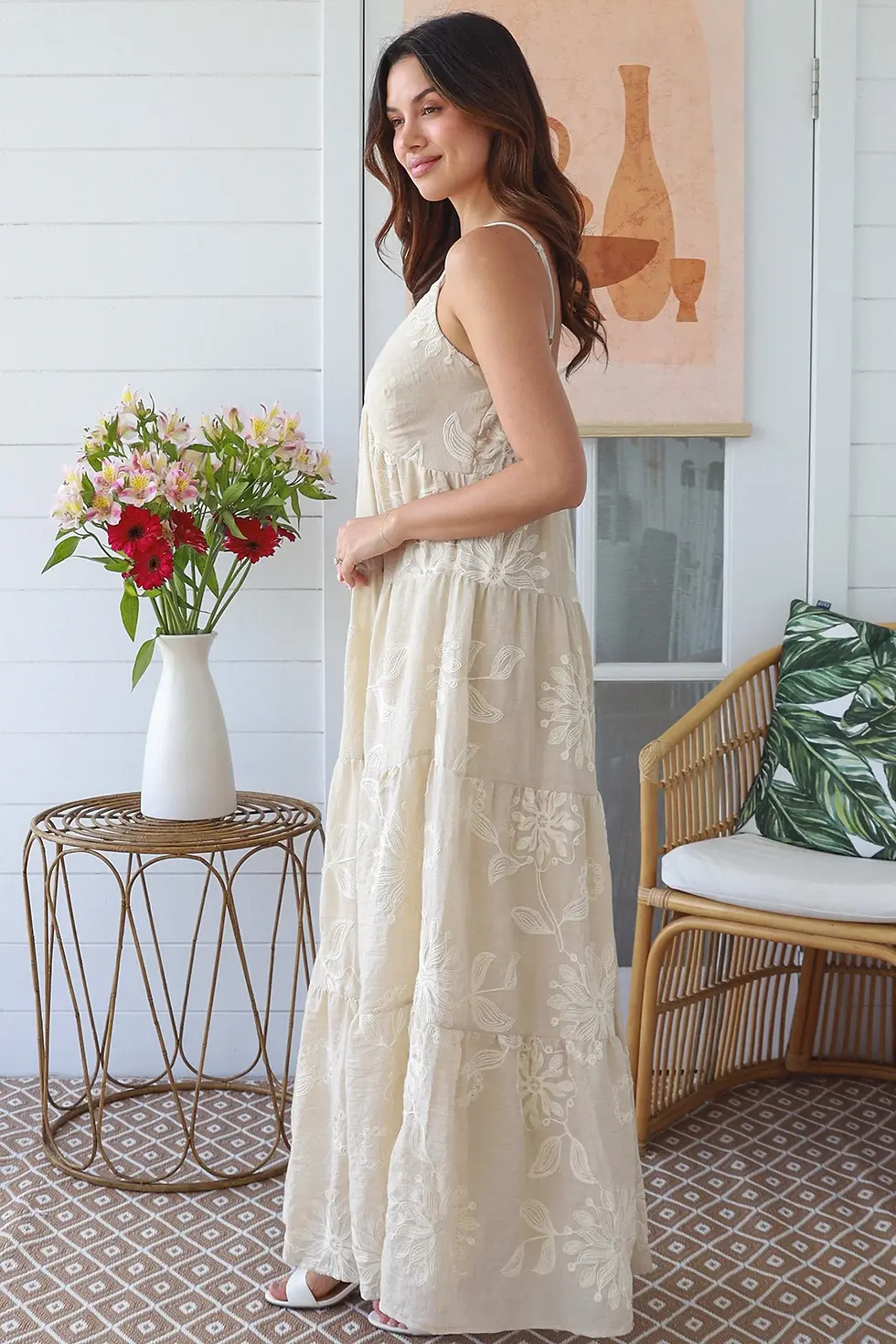 Thumbnail: Embellished Biege Maxi