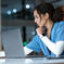 Student studying on a laptop analyzing population health data, representing a bachelors degree public health and flexible online learning in public health programs
