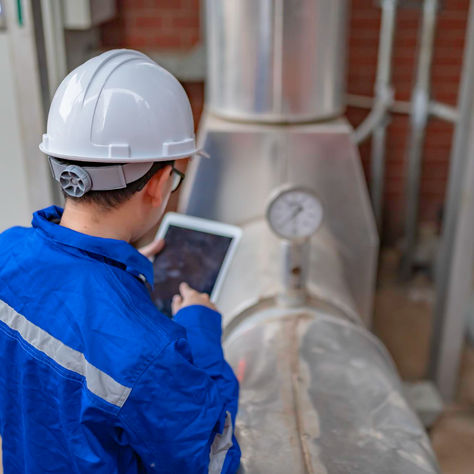 Technician performing ventilation flow rate testing to measure airflow and improve indoor air quality in a Florida home or building.