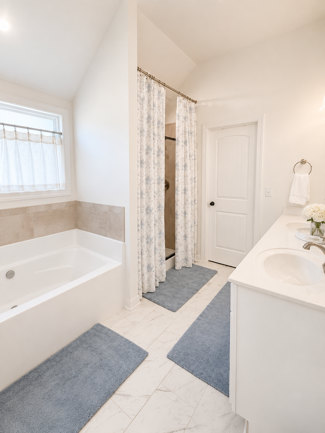 Primary Bathroom — Tub & Shower