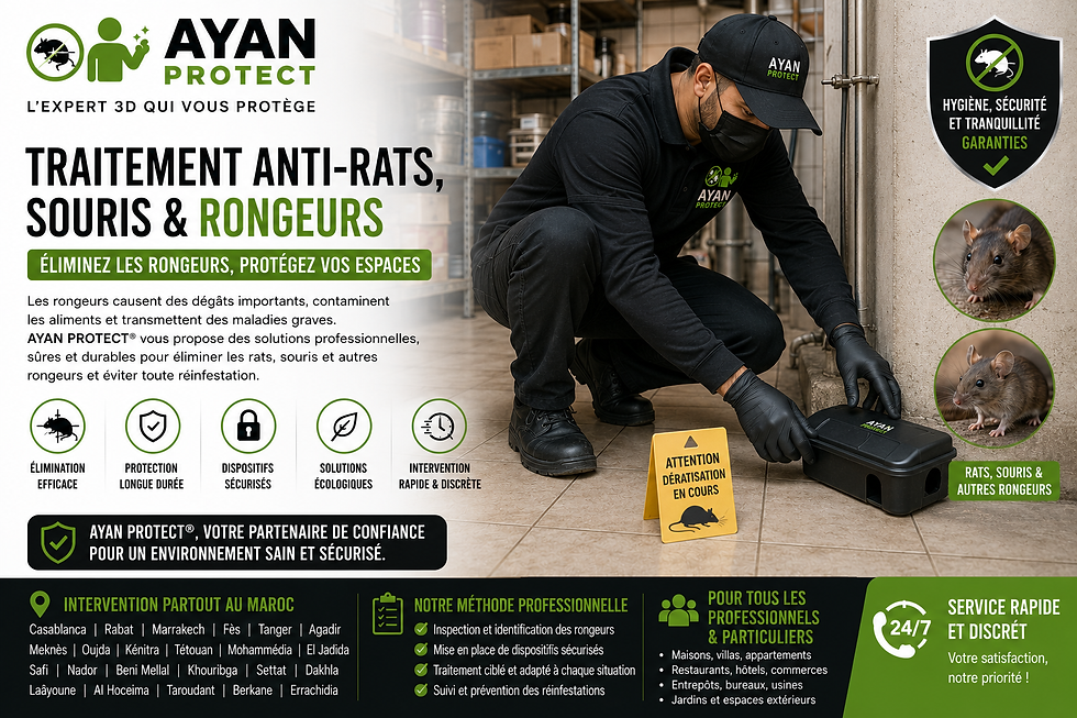 Traitement anti-rats, souris, rongeurs chez AYAN PROTECT ...