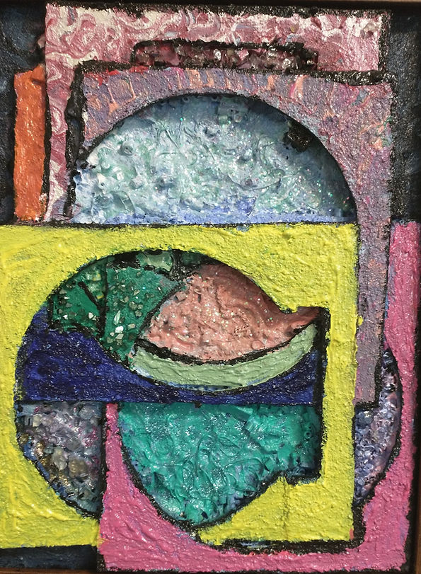 Shapes On Board | Mixed Media