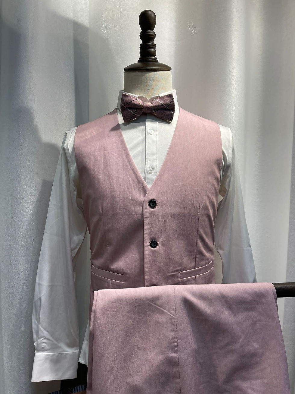 縮圖：粉色西裝三件套