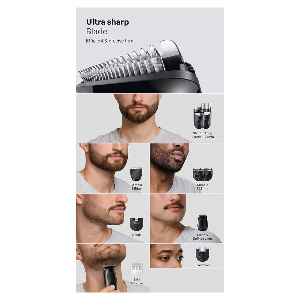 Miniatura: Braun series 3 all-in-one hair clipper, hair and beard grooming kit for men - eu