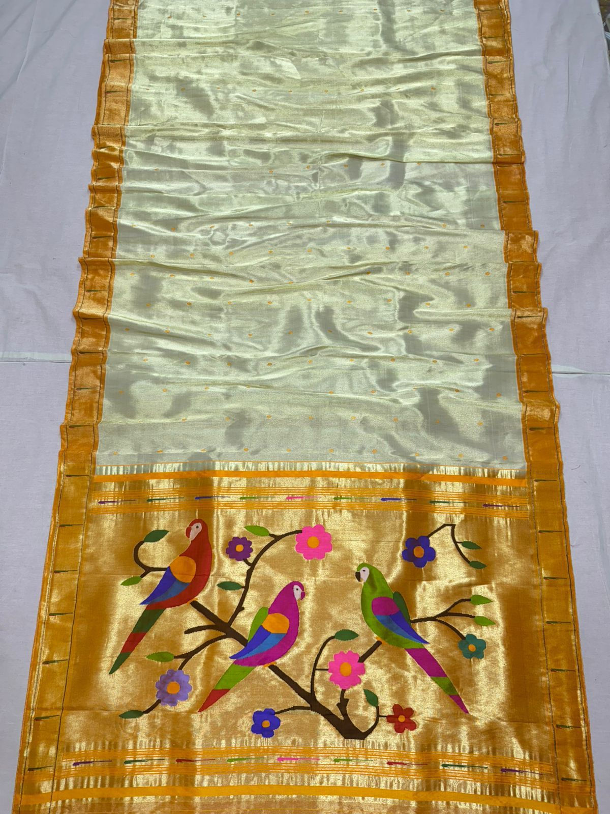 Yeola Paithani tissue silk saree