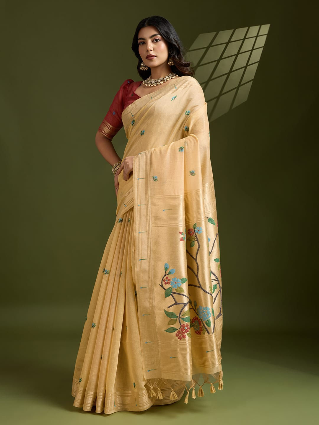 SP-23- Global shipping Paithani saree for USA