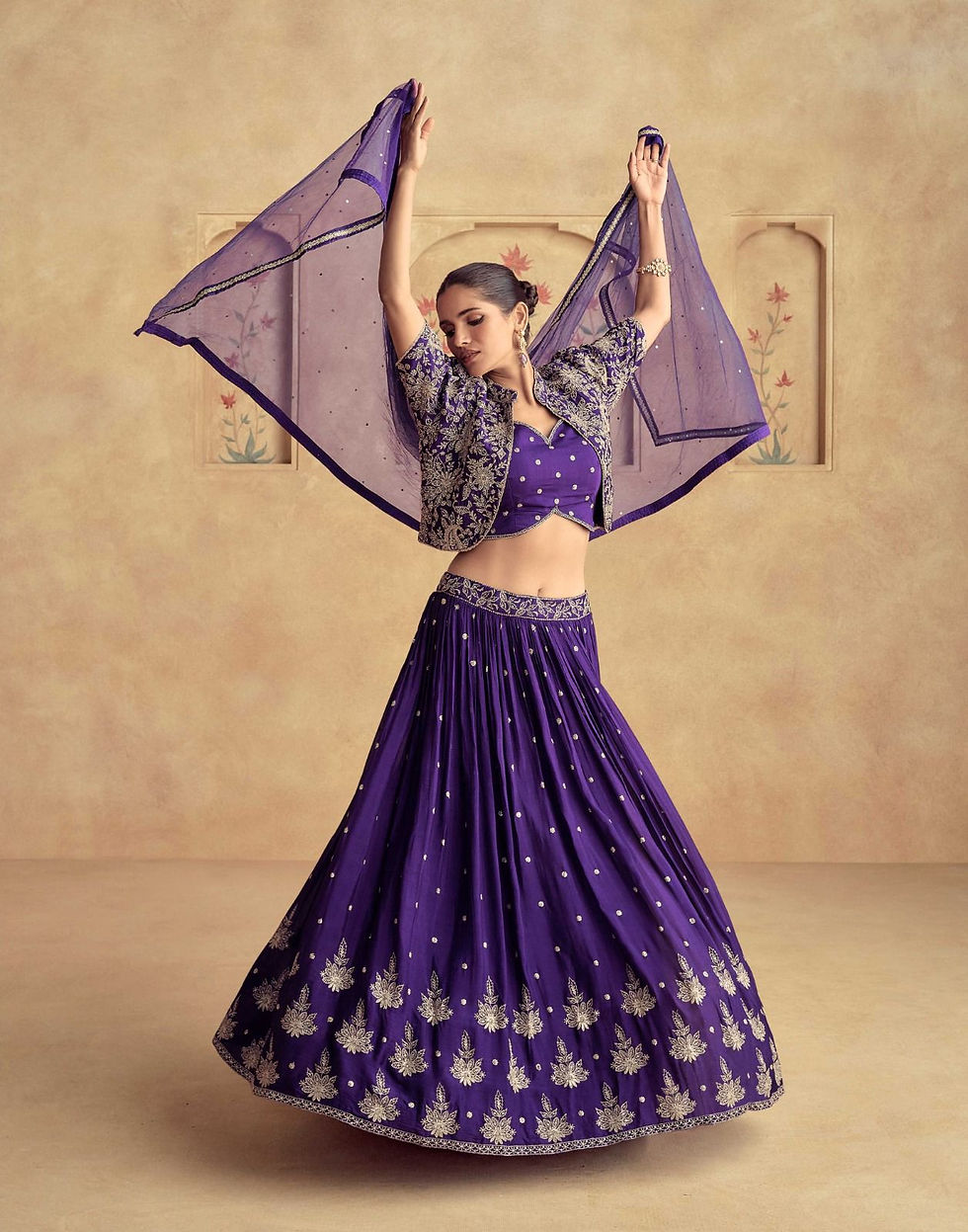 Premium fabric Indian bridal lehenga for wedding and engagement