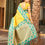 Thumbnail: Banarasi silk saree with floral pallu