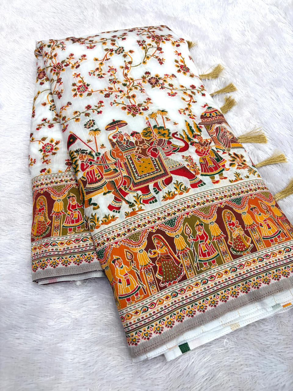 Thumbnail: Sp-27 Ethnic wear silk saree Canada