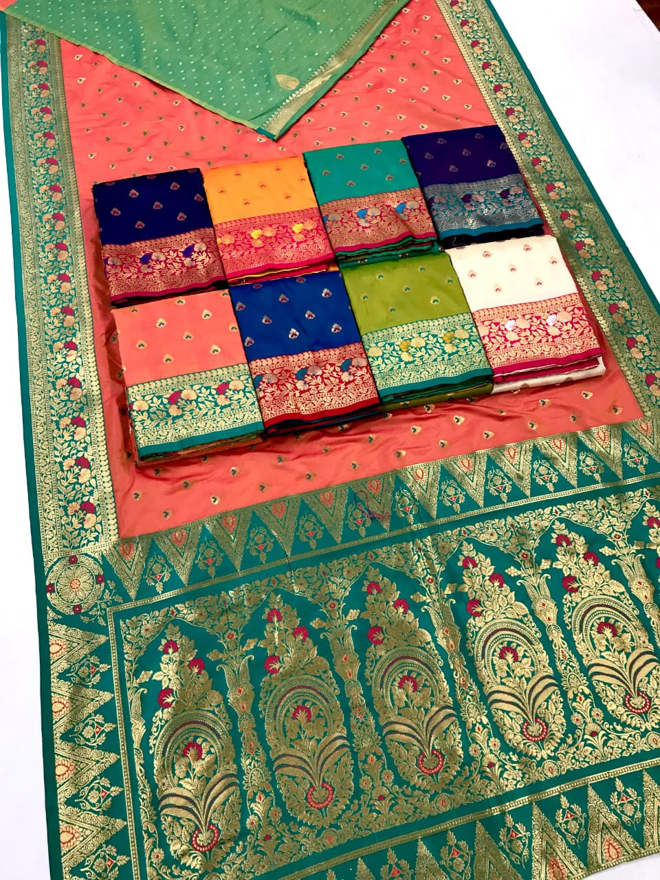 Elegant Baarasi silk saree with soft texture and rich zari work – traditional Indian handloom drape