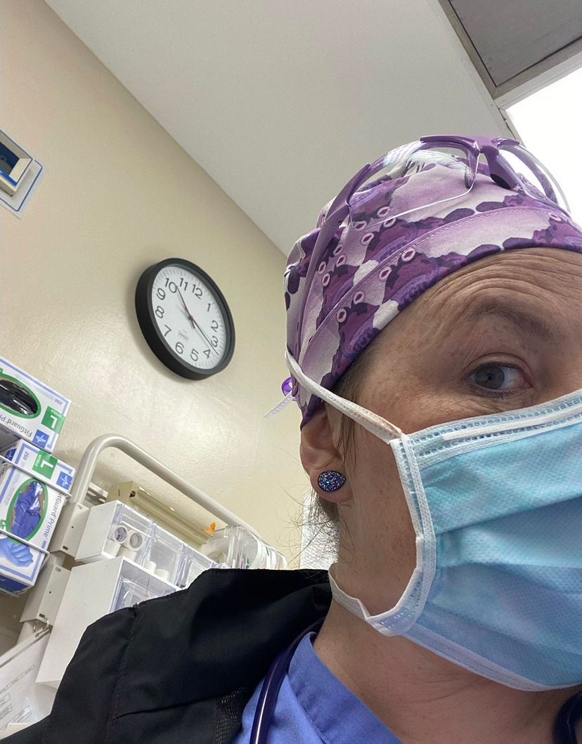 Thumbnail: TCU Purple Hypnotoad Scrub Cap