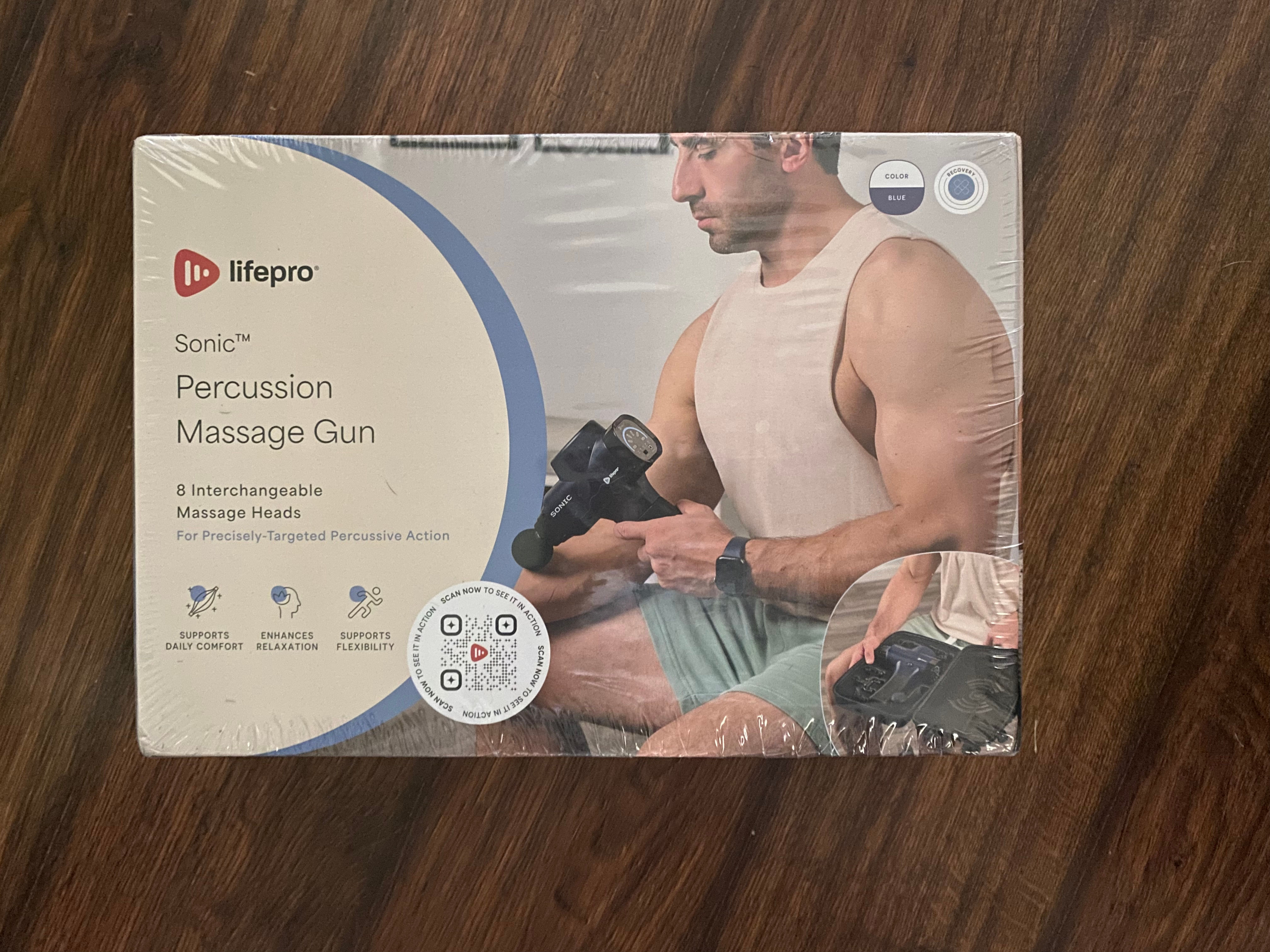 LifePro Sonic Percussion Massage Gun - sealed in box