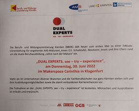 Dual Experts - Lehre nach Matura