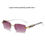 Thumbnail: Frameless Sun Glasses Marbling Men's Sunglasses