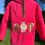 Thumbnail: Pink Pony Warm  Fleece With Leather Trim Detail