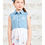 Thumbnail: Butterfly Pattern Denim Top Hanky Dress with Cute Hem Detail