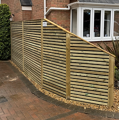 Fencing in Hampshire - the image shows contemporary bespoke fence