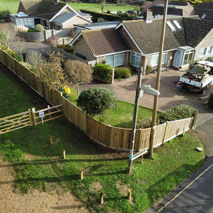 Bespoke steam-bent fence