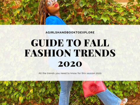 FALL FASHION TREND GUIDE 2020
