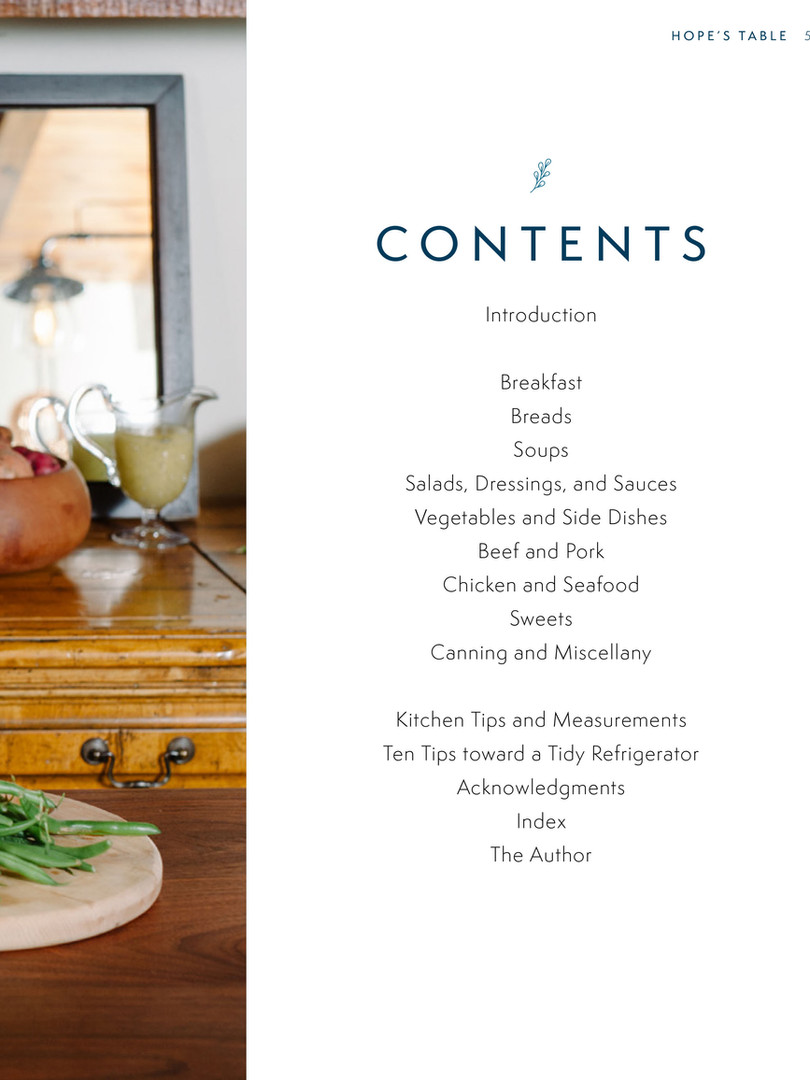 COOKBOOK Hopeful Things