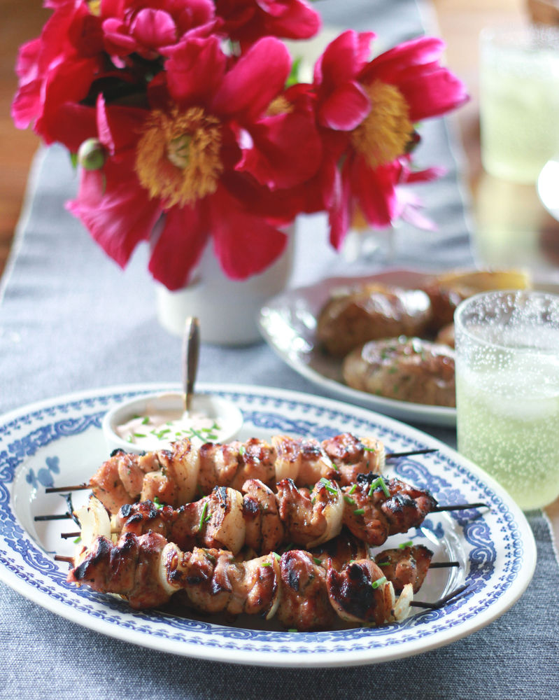Grilled Paprika Chicken Skewers
