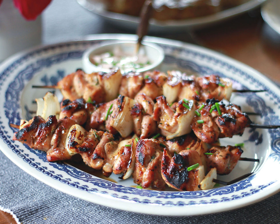 Grilled Paprika Chicken Skewers