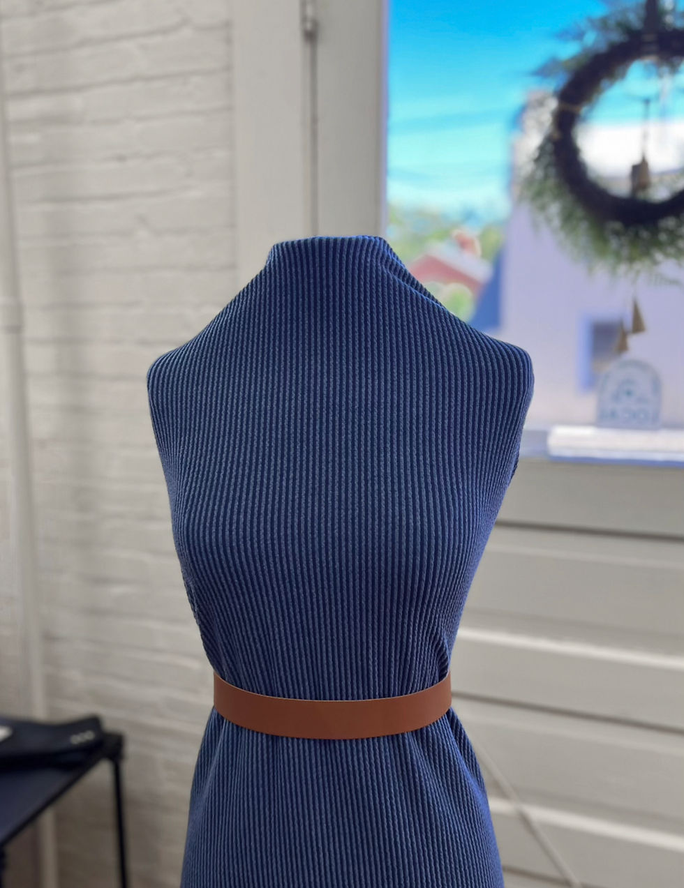 Navy Jacquard Rib Knit | per half yard