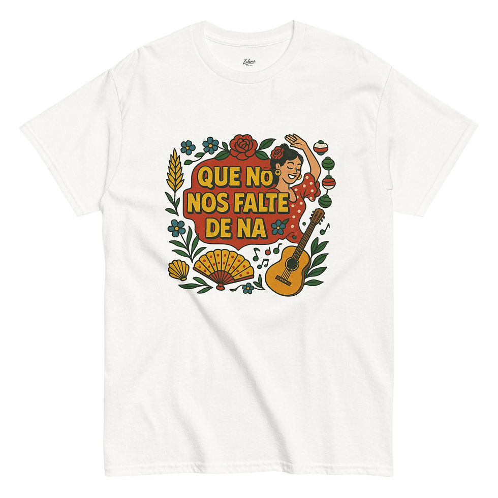 Miniatura: Camiseta unisex. Que no nos falte de na 2