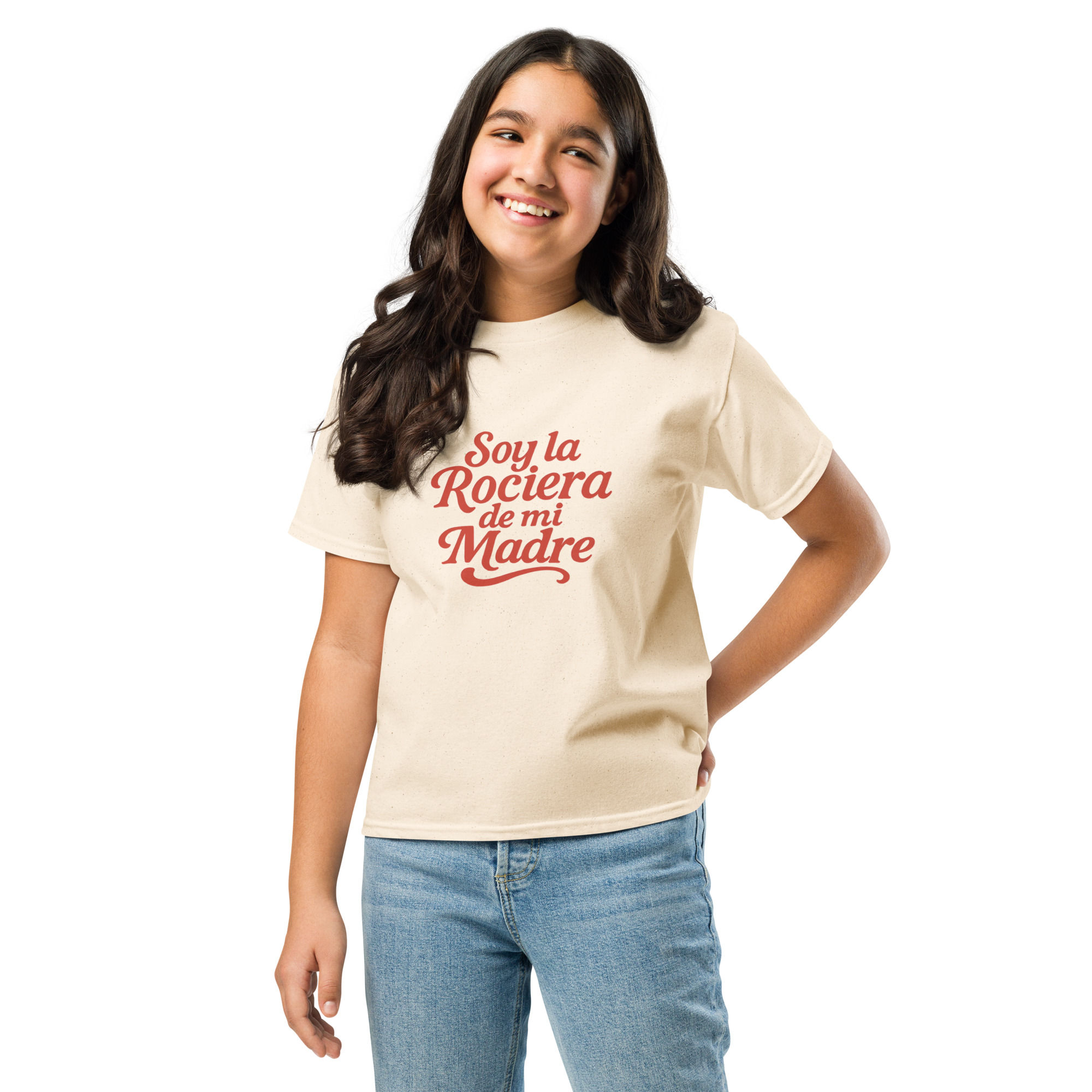 Camiseta unisex adolescente Rociera Madre