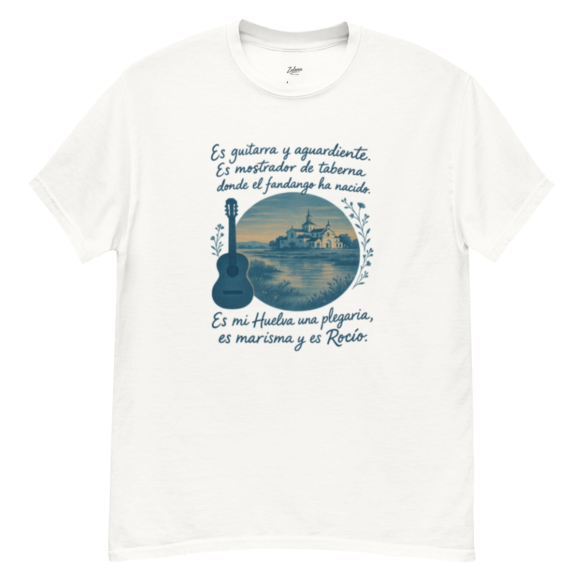 Camiseta clásica unisex. Es guitarra y aguardiente