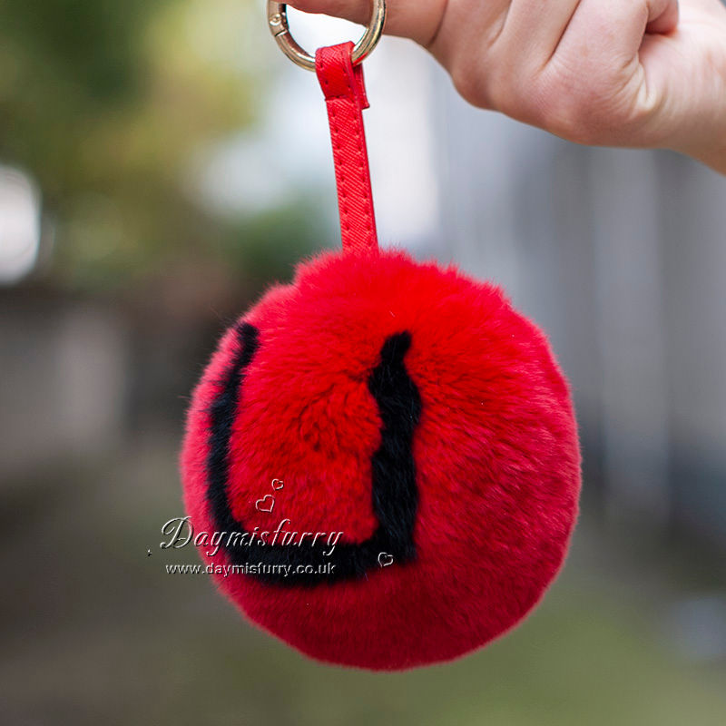 Thumbnail: Rex Rabbit Fur Ball Bag Charm