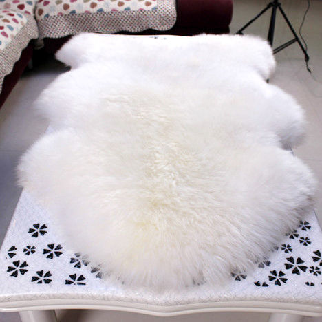Thumbnail: Australian Whole Sheepskin Rug in Ivory