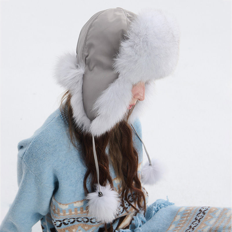 Thumbnail: Unisex Fox Fur Trooper Hat