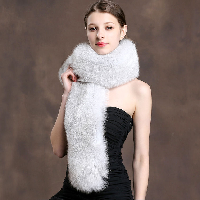 Thumbnail: Large Fox Fur Collar / Scarfs Fur / Wrap