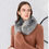 Thumbnail: Fox Fur Collar Scarf  in Black Frost