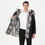 Thumbnail: Men's Rabbit Fur Lined Parka Jacket With Fox Fur Trim
