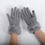 Thumbnail: Knit Wool Gloves with Rabbit Fur Trim for Women